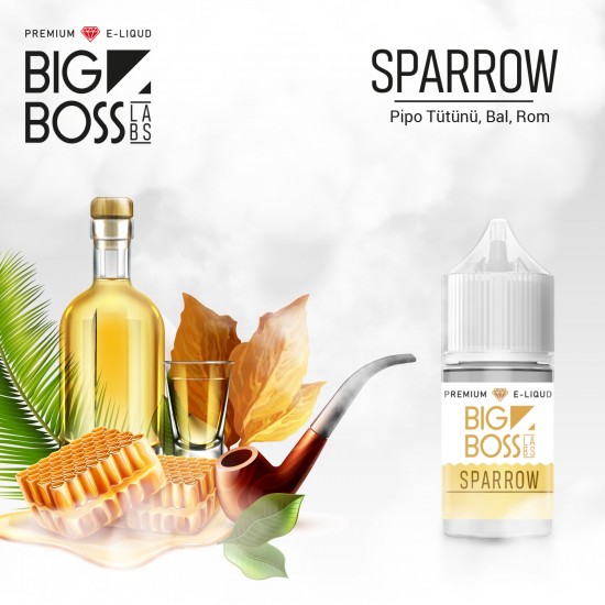 Big Boss Sparrow 30 ML Likit  en uygun fiyatlar ile elektroniksigarafiyatlari.comde! Big Boss Sparrow 30 ML Likit özellikleri, fiyatı, incelemesi, yorumları ve taksit seçenekleri için hemen tıklayın!