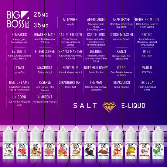 Big Boss 10 Al 7 Öde Kampanyası (SALT LİKİT 30 ML)  en uygun fiyatlar ile elektroniksigarafiyatlari.comde! Big Boss 10 Al 7 Öde Kampanyası (SALT LİKİT 30 ML) özellikleri, fiyatı, incelemesi, yorumları ve taksit seçenekleri için hemen tıklayın!