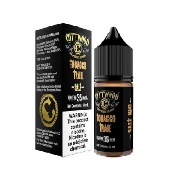 Cuttwood salt Tabacco Trail 30 ML  en uygun fiyatlar ile elektroniksigarafiyatlari.comde! Cuttwood salt Tabacco Trail 30 ML özellikleri, fiyatı, incelemesi, yorumları ve taksit seçenekleri için hemen tıklayın!