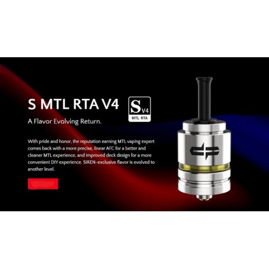 Digiflavor Siren V4 Mtl Elektronik Sigara Atomizer  en uygun fiyatlar ile elektroniksigarafiyatlari.comde! Digiflavor Siren V4 Mtl Elektronik Sigara Atomizer özellikleri, fiyatı, incelemesi, yorumları ve taksit seçenekleri için hemen tıklayın!