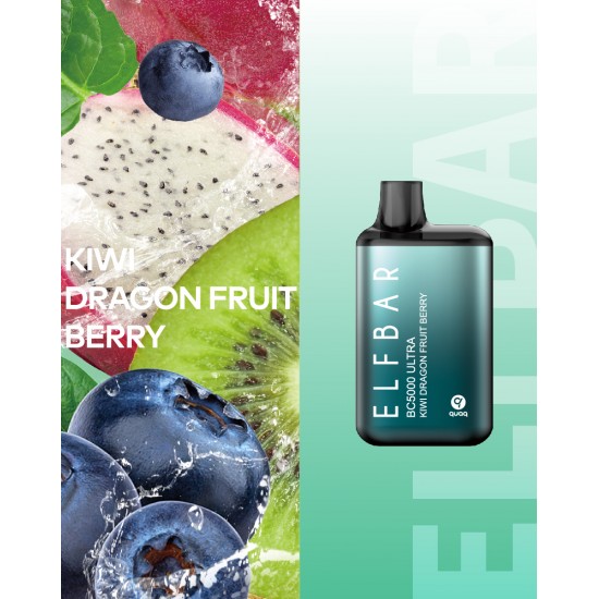 Elf Bar BC5000 Ultra Kiwi Dragon Fruit Berry  en uygun fiyatlar ile elektroniksigarafiyatlari.comde! Elf Bar BC5000 Ultra Kiwi Dragon Fruit Berry özellikleri, fiyatı, incelemesi, yorumları ve taksit seçenekleri için hemen tıklayın!