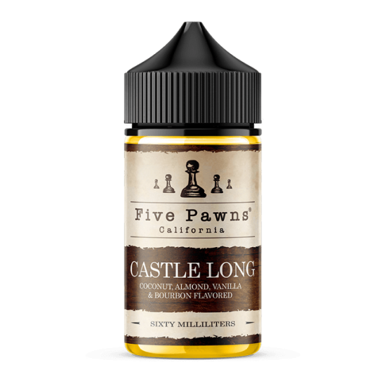 Five Pawns Likit Castle Long 60ML Premium Likit  en uygun fiyatlar ile elektroniksigarafiyatlari.comde! Five Pawns Likit Castle Long 60ML Premium Likit özellikleri, fiyatı, incelemesi, yorumları ve taksit seçenekleri için hemen tıklayın!