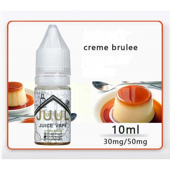 Juul Likit Creme Brulee  en uygun fiyatlar ile elektroniksigarafiyatlari.comde! Juul Likit Creme Brulee özellikleri, fiyatı, incelemesi, yorumları ve taksit seçenekleri için hemen tıklayın!