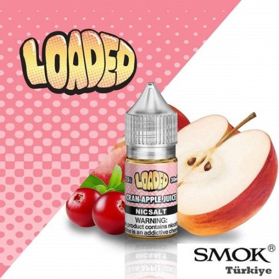 Loaded Cran Apple Juice 30 ML Salt Likit  en uygun fiyatlar ile elektroniksigarafiyatlari.comde! Loaded Cran Apple Juice 30 ML Salt Likit özellikleri, fiyatı, incelemesi, yorumları ve taksit seçenekleri için hemen tıklayın!