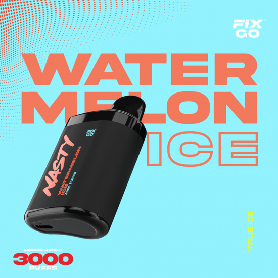 Nasty Fix Go 3000 Watermelon ice  en uygun fiyatlar ile elektroniksigarafiyatlari.comde! Nasty Fix Go 3000 Watermelon ice özellikleri, fiyatı, incelemesi, yorumları ve taksit seçenekleri için hemen tıklayın!