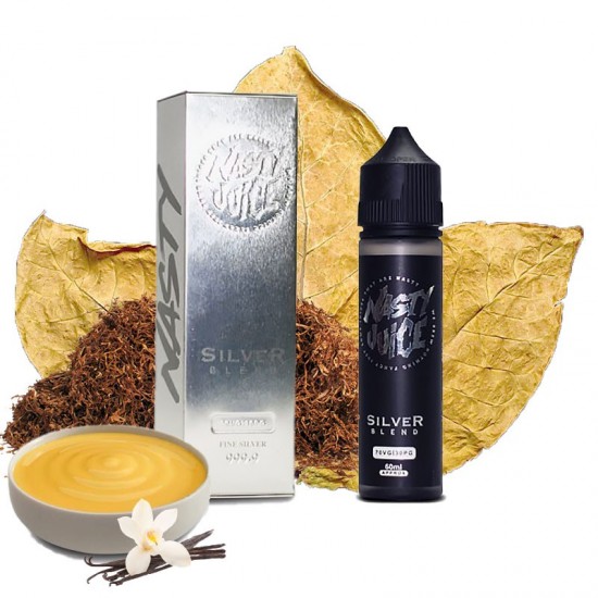 Nasty Juice Silver Blend Tobacco 60ML Premium Likit  en uygun fiyatlar ile elektroniksigarafiyatlari.comde! Nasty Juice Silver Blend Tobacco 60ML Premium Likit özellikleri, fiyatı, incelemesi, yorumları ve taksit seçenekleri için hemen tıklayın!