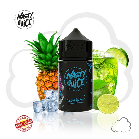 Nasty Juice Slow Blow 60ml Premium Likit  en uygun fiyatlar ile elektroniksigarafiyatlari.comde! Nasty Juice Slow Blow 60ml Premium Likit özellikleri, fiyatı, incelemesi, yorumları ve taksit seçenekleri için hemen tıklayın!