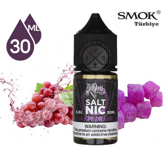 Ruthless Grape Drank 30ml Salt Likit  en uygun fiyatlar ile elektroniksigarafiyatlari.comde! Ruthless Grape Drank 30ml Salt Likit özellikleri, fiyatı, incelemesi, yorumları ve taksit seçenekleri için hemen tıklayın!