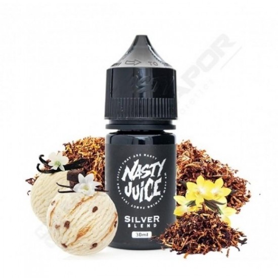 Nasty Juice Silver Blend Tobacco 30ML Premium Salt Likit  en uygun fiyatlar ile elektroniksigarafiyatlari.comde! Nasty Juice Silver Blend Tobacco 30ML Premium Salt Likit özellikleri, fiyatı, incelemesi, yorumları ve taksit seçenekleri için hemen tıklayın!