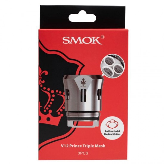 Smok TfV12 Prince Triple Mesh Coil  en uygun fiyatlar ile elektroniksigarafiyatlari.comde! Smok TfV12 Prince Triple Mesh Coil özellikleri, fiyatı, incelemesi, yorumları ve taksit seçenekleri için hemen tıklayın!