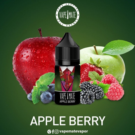 Vape Mate Apple Berry 30 ML Likit  en uygun fiyatlar ile elektroniksigarafiyatlari.comde! Vape Mate Apple Berry 30 ML Likit özellikleri, fiyatı, incelemesi, yorumları ve taksit seçenekleri için hemen tıklayın!