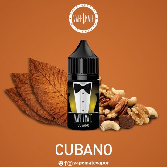 Vape Mate Cubano 30 ML Likit  en uygun fiyatlar ile elektroniksigarafiyatlari.comde! Vape Mate Cubano 30 ML Likit özellikleri, fiyatı, incelemesi, yorumları ve taksit seçenekleri için hemen tıklayın!