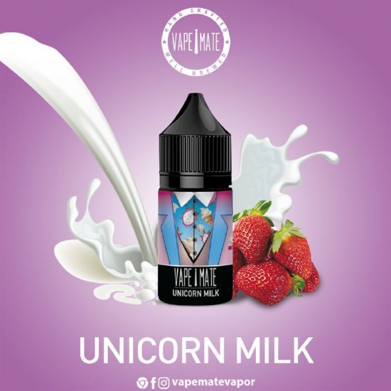 Vape Mate Unicorn Milk 30 ML Salt Likit  en uygun fiyatlar ile elektroniksigarafiyatlari.comde! Vape Mate Unicorn Milk 30 ML Salt Likit özellikleri, fiyatı, incelemesi, yorumları ve taksit seçenekleri için hemen tıklayın!