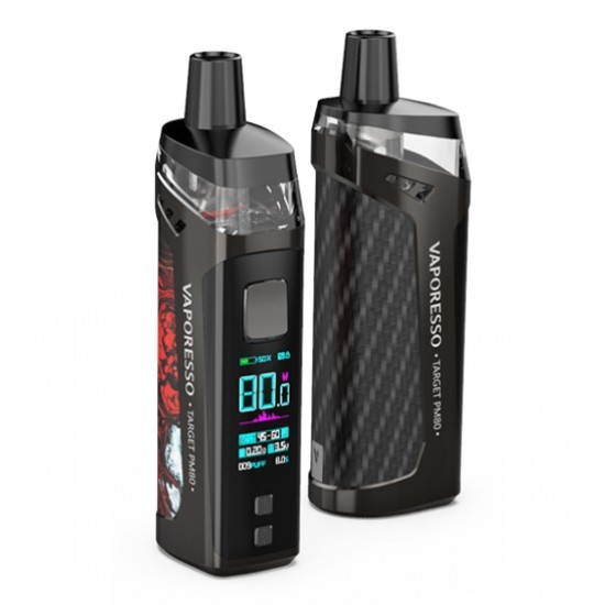 Vaporesso Target PM80 Pod Mod Kit 80W  en uygun fiyatlar ile elektroniksigarafiyatlari.comde! Vaporesso Target PM80 Pod Mod Kit 80W özellikleri, fiyatı, incelemesi, yorumları ve taksit seçenekleri için hemen tıklayın!