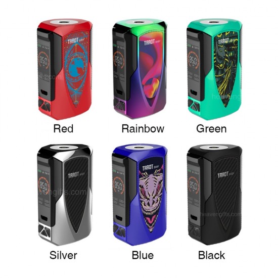 Vaporesso Tarot Baby 85W TC MOD  en uygun fiyatlar ile elektroniksigarafiyatlari.comde! Vaporesso Tarot Baby 85W TC MOD özellikleri, fiyatı, incelemesi, yorumları ve taksit seçenekleri için hemen tıklayın!