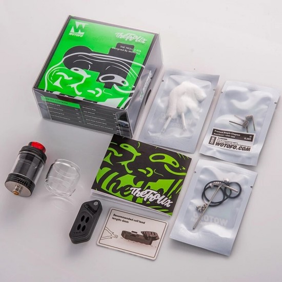 Wotofo The Troll X 24 Mm Rta Elektronik Sigara Atomizer  en uygun fiyatlar ile elektroniksigarafiyatlari.comde! Wotofo The Troll X 24 Mm Rta Elektronik Sigara Atomizer özellikleri, fiyatı, incelemesi, yorumları ve taksit seçenekleri için hemen tıklayın!